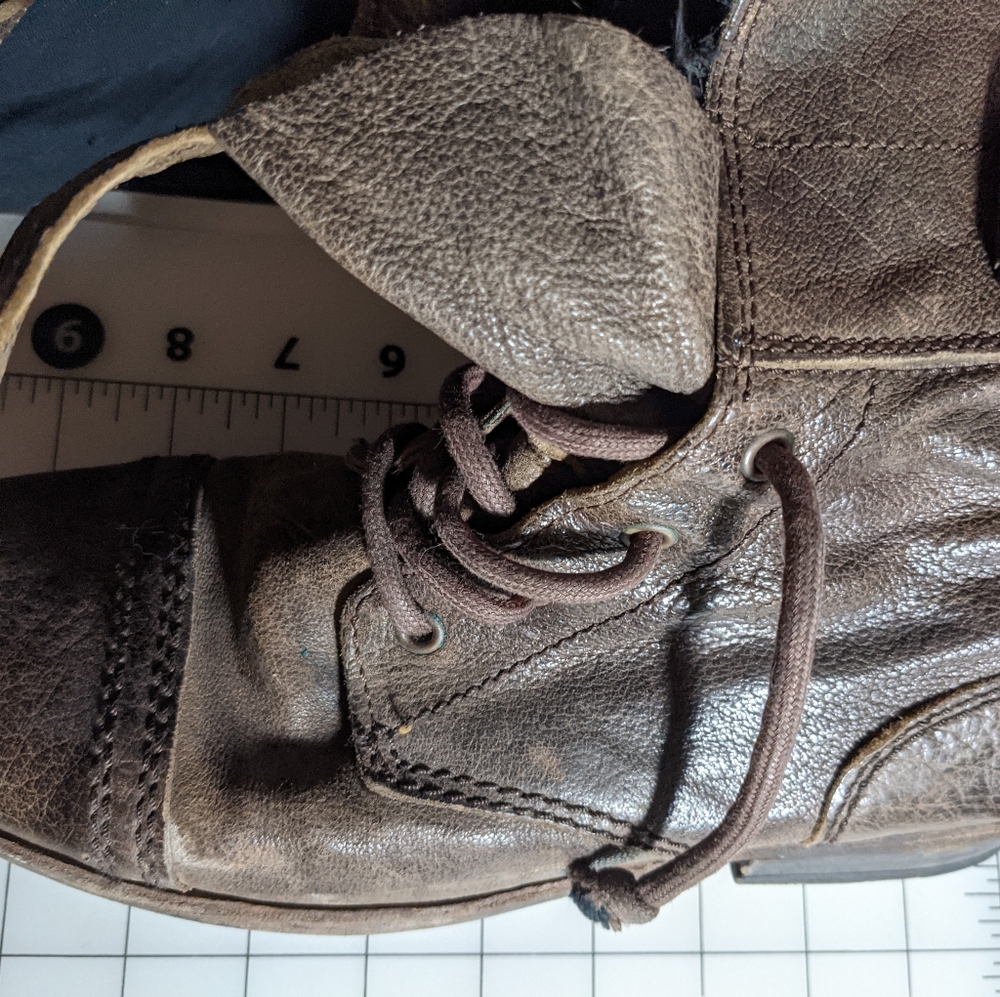All Saints Brown Combat Boots
